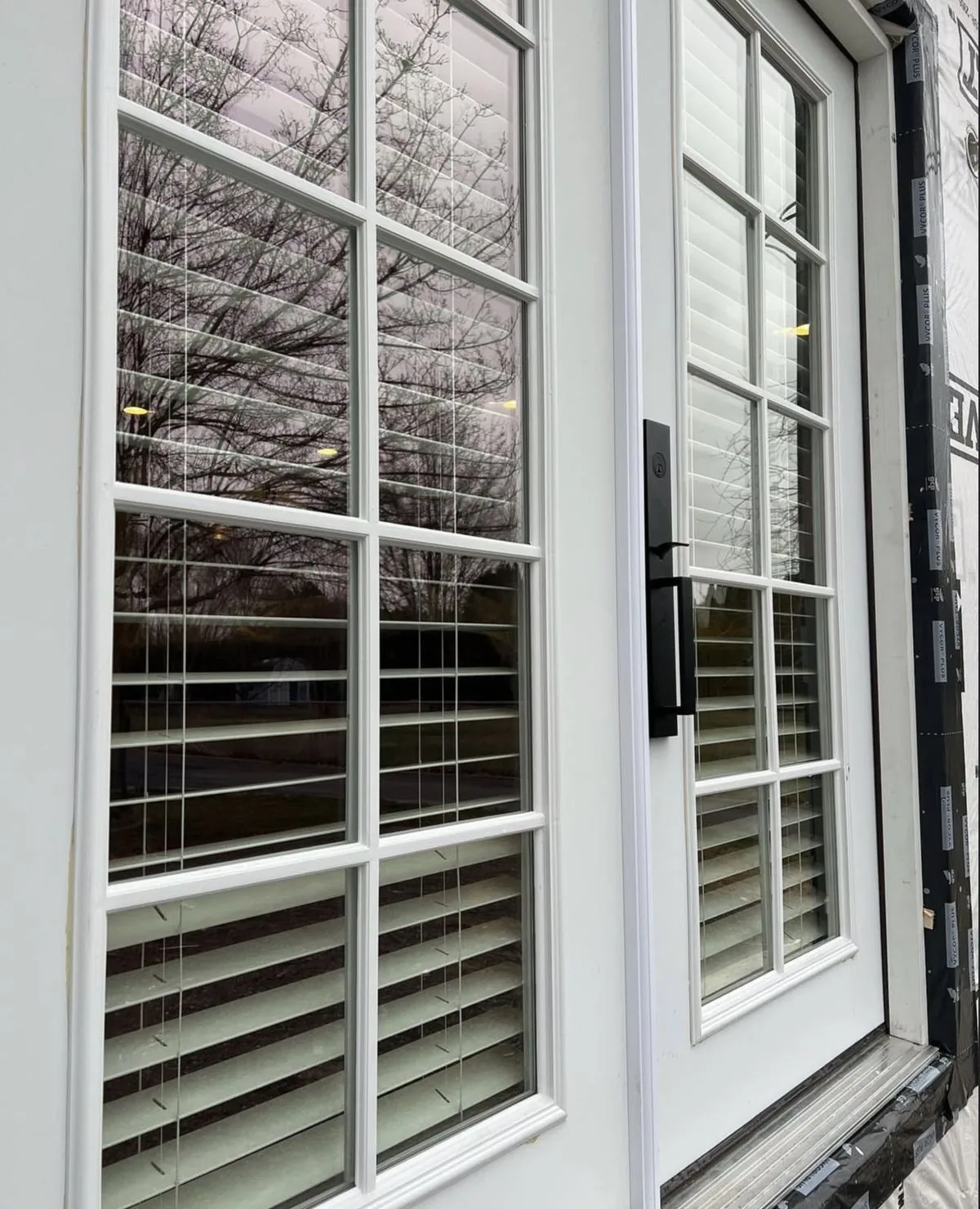 Freshly cleaned windows at a local property